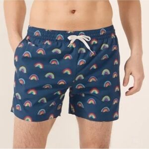 Chubbies The Rainbow Roads Swim Trunks Size XS